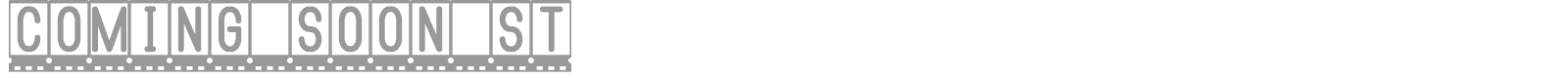 Coming Soon St font preview